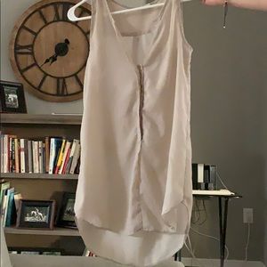 Beige small dress top